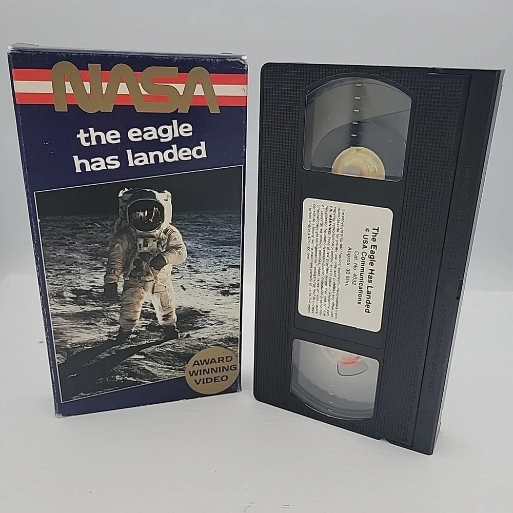 NASA The Eagle Has Landed Award Winning Video Moon Landing. VHS‎